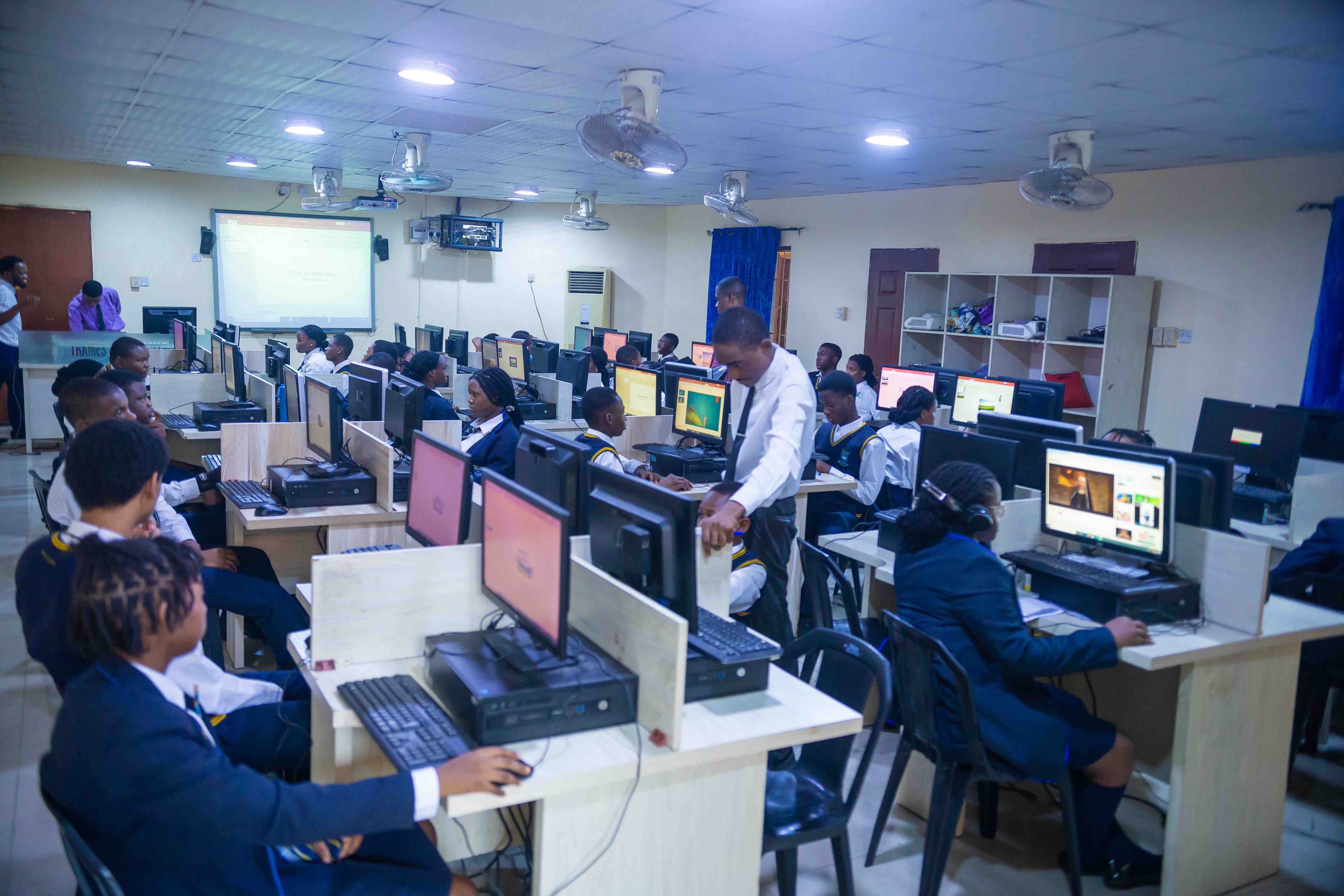 Computer lab with latest technology for digital learning